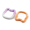 Spray Painted Alloy Spring Gate Rings FIND-Z056-05-2