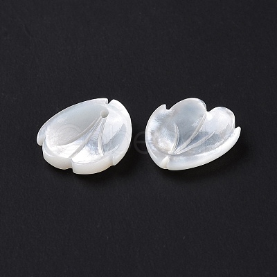 Natural White Shell Charms SSHEL-C011-07A-1