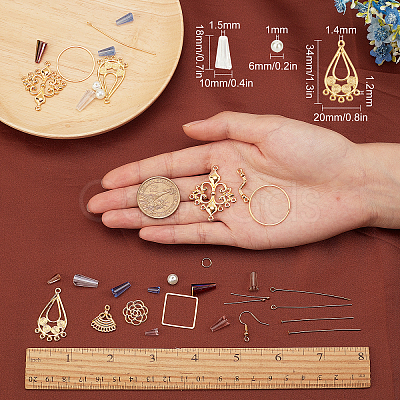 SUNNYCLUE 212Pcs DIY Earring Making Kits DIY-SC0015-61G-1