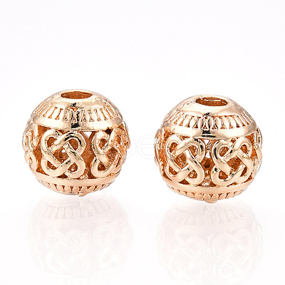 Rack Plating Alloy Beads FIND-C055-07G-1