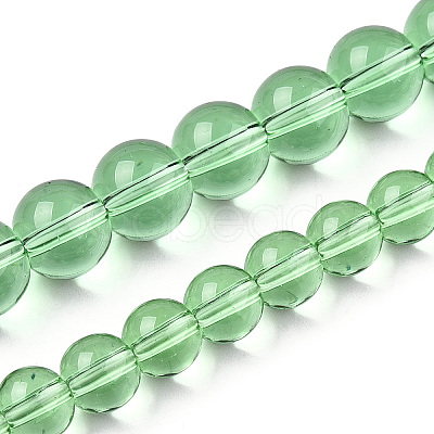 Transparent Glass Beads Strands GLAA-T032-T6mm-17-1