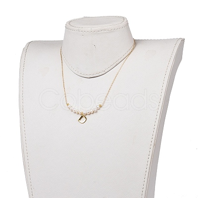 Natural Freshwater Pearl Pendant Necklaces NJEW-JN02862-02-1