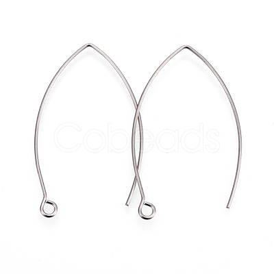 Tarnish Resistant 304 Stainless Steel Earring Hooks X-STAS-F191-02P-A-1