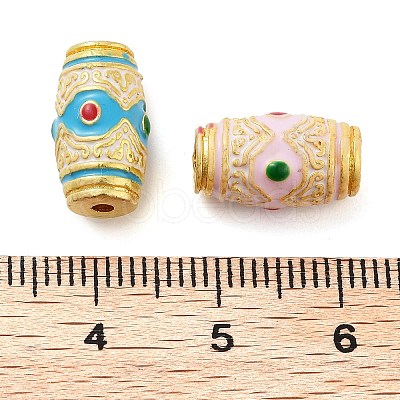 Alloy Enamel Beads ENAM-M008-07G-1