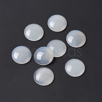 Natural White Agate Cabochons G-C247-05A-1