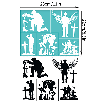 Self-Adhesive Silk Screen Printing Stencil DIY-WH0338-345-1