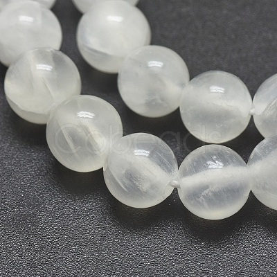 Natural Selenite Beads Strands G-G792-24C-1