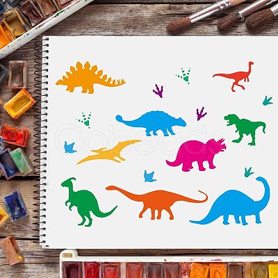 Large Plastic Reusable Drawing Painting Stencils Templates DIY-WH0202-141-1