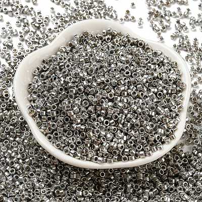 Electroplate Glass Seed Beads X-SEED-S042-01A-07-1