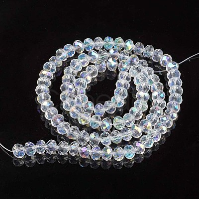 Electroplate Glass Beads Strands EGLA-A034-T4mm-L19-1