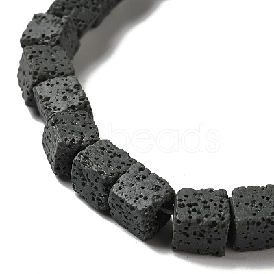 Dyed & Natural Lava Rock Beads Strands G-L435-01-8mm-23-1