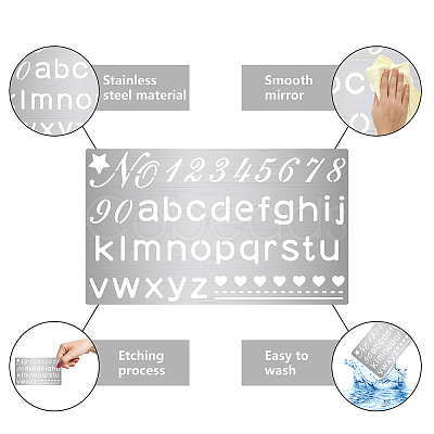 Stainless Steel Cutting Dies Stencils DIY-WH0378-015-1