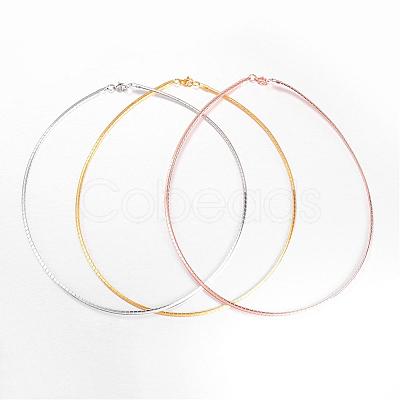 304 Stainless Steel Necklaces NJEW-D274-01-1