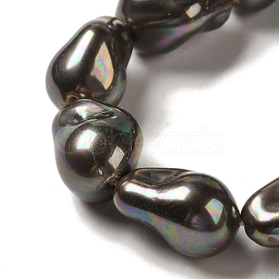 Electroplated Shell Pearl Beads Strands BSHE-M035-01A-04-1