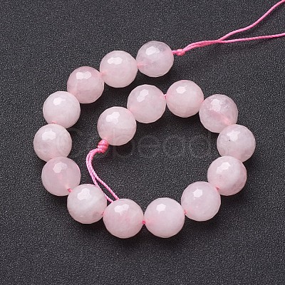 Natural Rose Quartz Beads Strands X-G-G099-F12mm-15-1