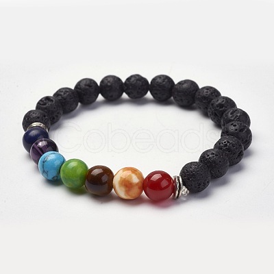 Yoga Chakra Jewelry BJEW-K142-A-1