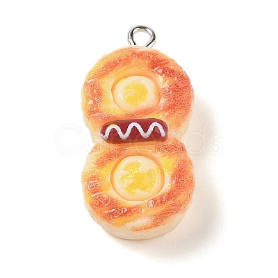 Resin Imitation Food Pendants FIND-U001-02C-1