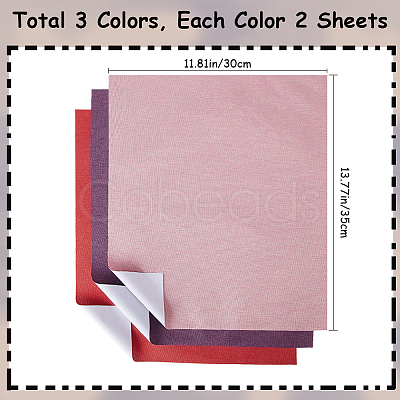 CRASPIRE 6 Sheets 3 Colors Linen Book Covers DIY-CP0010-66-1