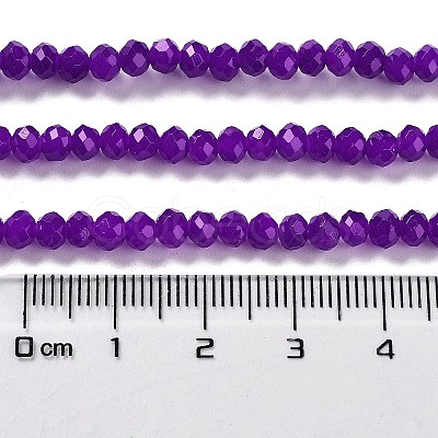 Baking Painted Imitation Jade Glass Bead Strands X-DGLA-A034-J4MM-A27-1