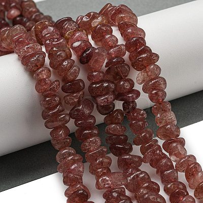 Natural Strawberry Quartz Beads Strands G-G841-B14-1