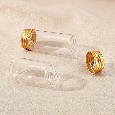 BENECREAT Round Glass Storage Containers for Cosmetic GLAA-BC0001-12B-1