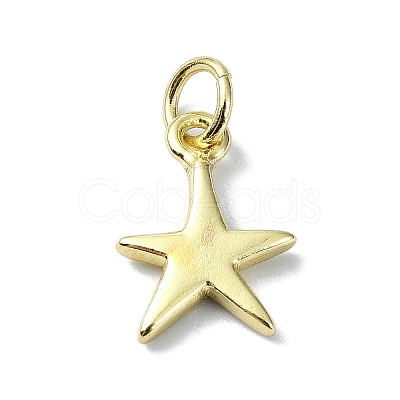 Brass Charms KK-H475-38G-03-1