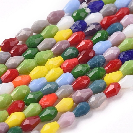 Imitation Jade Glass Beads Strands X-GLAA-E415-03-1