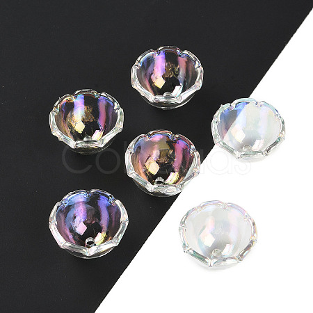 UV Plating Acrylic Beads Caps TACR-S161-10-1