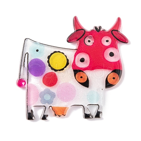 Cow Theme Acrylic Pendants MACR-U003-05A-1