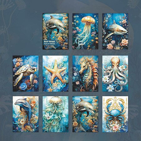 Ocean Theme Scrapbook Paper Pad Sets DIY-C082-01D-1