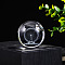 Inner Carving Glass Crystal Ball Diaplay Decoration, Fengshui Home Decor, Ferris Wheel, 60mm