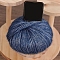 Mohair Glitter Yarn, for Weaving, Knitting & Crochet, Dark Blue, 1.5~2mm, about 25g/Skein