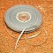 Double Edge Silver Thread Grosgrain Ribbon for Wedding Festival Decoration, Light Grey, 1/4 inch(6mm), about 100yards/roll(91.44m/roll)