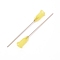 Plastic Fluid Precision Blunt Needle Dispense Tips, with 304 Stainless Steel Pin, Yellow, 6.75x0.77cm, Inner Diameter: 0.42cm, Pin: 1mm