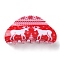 Christmas Theme PVC Claw Hair Clips, with Iron Findings, Hair Accessories for Women Girls Thick Hair, Deer, 43x86x35mm