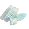 Double Butterfly Shape Cellulose Acetate(Resin) Claw Hair Clips, Hair Accessories for Women Girl, Sky Blue, 63x67mm