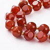 Natural Carnelian Beads Strands G-A030-B24-10mm-A-3