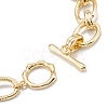 Brass Link Bracelets BJEW-K221-01G-2