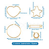 201 Stainless Steel Hoop Earrings Sets EJEW-PJ0001-02-6