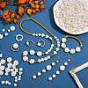 300Pcs 4 Style ABS Plastic Imitation Pearl Beads KY-SZ0001-39-4