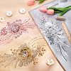 3D Flower Organgza Polyester Embroidery Ornament Accessories PATC-WH0008-03A-4