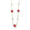 Plastic Imitation Pearl Beads  Beads Necklace BJEW-B078-04G-3