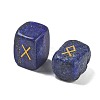 Rectangle Natural Lapis Lazuli Rune Stones G-Z059-01E-2