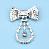 Crystal Rhinestone Lapel Pin JEWB-T002-17S-2