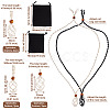 Yilisi 6Pcs Adjustable Braided Waxed Cord Macrame Pouch Necklace Making FIND-YS0001-10-11
