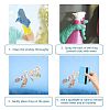 Waterproof PVC Colored Laser Stained Window Film Adhesive Stickers DIY-WH0256-063-3