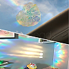 9Pcs Leaf Colorful Suncatcher Rainbow Prism Electrostatic Glass Stickers DIY-WH0409-69G-5