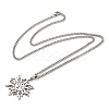 201 Stainless Steel Pendant Necklaces for Man NJEW-Q336-02G-P-5