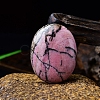 Natural Rhodonite Oval Palm Stone Massager PW-WG63539-20-1