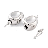 925 Sterling Silver Box Clasps STER-H111-09A-P-2